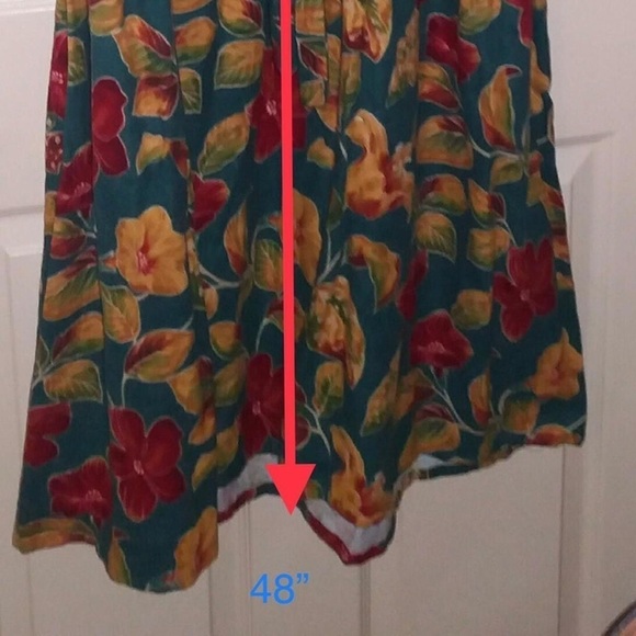 COTTAGE  PRARIECORE GRUNGE FLOWER DRESS HUGE BILLOWY VINTAGE 90S GARDEN MOM - Picture 3 of 3